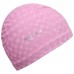 Шапочка для плавания взрослая, тканевая, обхват 54-60 см, цвет розовый