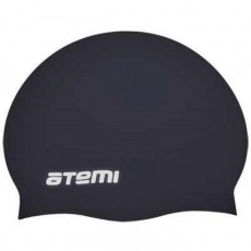 Шапочка для плавания Atemi SC101, силикон, цвет чёрный