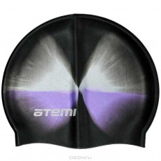 Шапочка для плавания Atemi MC201, силикон, цвет мультиколор