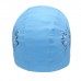 Шапочка для плавания Atemi PU 301, тканевая с полиуретановым покрытием, цвет голубой, принт