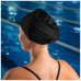 Шапочка для плавания ONLYTOP SWIM взрослая, цвет черный, тканевая, обхват 54-60 см