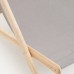 Кресло-шезлонг складной деревянный/тканевый 133х63 см