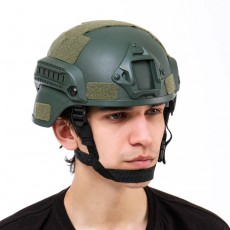 Шлем защитный "Storm tactic", зеленый, пластик