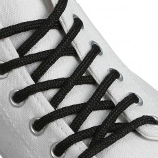 Шнурки для обуви круглые, d = 4 мм, 120 см, фасовка 25 шт, цвет чёрный