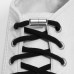Шнурки для обуви, пара, круглые, с фиксатором, эластичные, d = 5 мм, 100 см, цвет серый