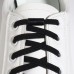 Шнурки для обуви, пара, плоские, с фиксатором, эластичные, d = 6 мм, 100 см, цвет чёрный