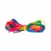 Шнурки для обуви, пара, плоские, 8 мм, 90 см, цвет «радужный»