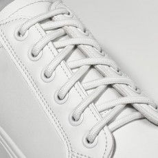 Шнурки для обуви, круглые, d = 6 мм, 90 см, фасовка 25 шт, цвет белый