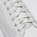 Шнурки для обуви, пара, плоские, 8 мм, 120 см, цвет белый/серый