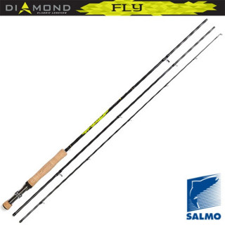 Удилище нахлыстовое Salmo Diamond FLY, тест 6-7 г., дилна 2,85 м.