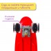Пенниборд 56 х 15 см, колёса световые PU 60 х 45 см, алюминиевая подвеска, цвет красный