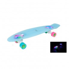 Ретроборд HUDORA Skateboard Retro Eisglow 27", цвет голубой