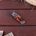 Нож складной полуавтоматический "Пескарь", клинок 6см, оранжевый с фонариком