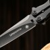 Нож-бабочка "Шершень" черный, сталь - 420, рукоять - сталь, 21 см 7560191