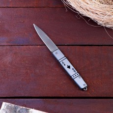 Нож перочинный "Туз пик", лезвие хром 7,3 см, 17см