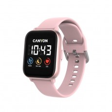 Смарт-часы Canyon SW-78, 1.4'', IPS, сенсор, MP3 плеер, уведомления, спорт, IP68, розовые