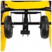 Снегокат с колёсами «Тимка спорт 6 Три кота», ТС6/ТК, с родительской ручкой, со спинкой и ремнём безопасности, цвет жёлтый/чёрный