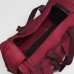 Сумка спортивная, 3 отдела на молниях, 2 наружных кармана, длинный ремень, цвет бордовый