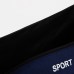 Сумка спортивная на молнии, наружный карман, длинный ремень, цвет тёмно-синий