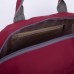 Сумка спортивная на молнии, наружный карман, длинный ремень, цвет бордовый