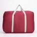 Сумка дорожная, складная в косметичку, отдел на молнии, держатель для чемодана, наружный карман, цвет бордовый