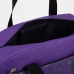 Сумка спортивная на молнии, наружный карман, держатель для чемодана, цвет фиолетовый