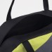 Сумка спортивная на молнии с подкладкой, наружный карман, цвет чёрный/серый/жёлтый
