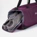 Сумка дорожная на молнии, отдел для обуви, наружный карман, длинный ремень, цвет фиолетовый