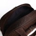 Сумка дорожная на молнии, 2 наружных кармана, длинный ремень, цвет коричневый