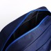 Сумка спортивная на молнии, наружный карман, длинный ремень, цвет синий/голубой