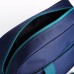 Сумка спортивная на молнии, наружный карман, длинный ремень, цвет синий/бирюзовый