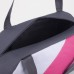 Сумка спортивная на молнии с подкладкой, наружный карман, цвет серый/розовый/белый