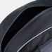 Сумка спортивная на молнии, без подкладки, наружный карман, цвет чёрный/серый
