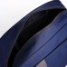 Сумка спортивная на молнии, наружный карман, длинный ремень, цвет синий/серый