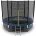 Батут EVO JUMP External 10 ft, d=305 см, с внешней сеткой, нижней сеткой и лестницей, синий