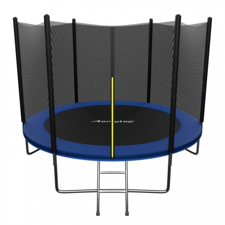 Батут 10 ft, d=305 см, с внешней защитной сеткой и лестницей, цвет синий