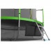 Батут EVO JUMP Internal 10 ft, d=305 см, с внутренней сеткой, нижней сеткой и лестницей, зелёный