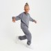 Костюм детский (худи, брюки) MINAKU цвет серый, рост 104