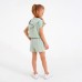 Комплект для девочки (топ, шорты) MINAKU: Casual Collection цвет оливковый, рост 116