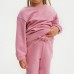Костюм для девочки (свитшот, брюки) KAFTAN "Basic line", размер 28 (86-92), цвет розовый