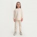 Костюм детский (свитшот, брюки) KAFTAN "Basic line", размер 36 (134-140), цвет бежевый