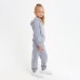 Костюм детский (худи, брюки) MINAKU цвет светло-серый меланж, рост 110