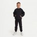 Костюм детский (худи, брюки) KAFTAN "Basic line", размер 30 (98-104), цвет чёрный