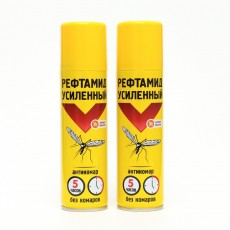 Аэрозоль репеллентный от комаров "Рефтамид" Антикомар Усиленный, с ароматом ванили, 150 мл