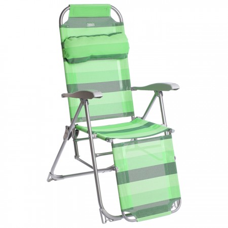 Кресло-шезлонг К3, р. 82 x 59 x 116 см, цвет зелёный