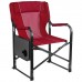 Кресло туристическое, стол с подстаканником, р. 63 х 47 х 94 см, цвет красный