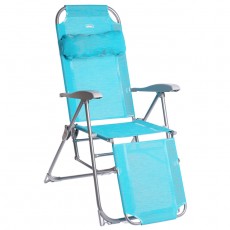 Кресло-шезлонг К3, р. 82 x 59 x 116 см, цвет бирюзовый