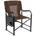 Кресло туристическое, стол с подстаканником, р. 63 х 47 х 94 см, цвет коричневый