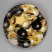 Тарелка бумажная «Чёрное золото», шары, 18 см