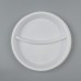 Тарелка одноразовая "2-секционная" белый, диаметр 210 мм